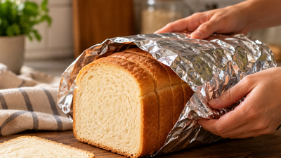 This aluminium foil hack is used by bakers to make their bread last a week longer and maintain its softness and moisture