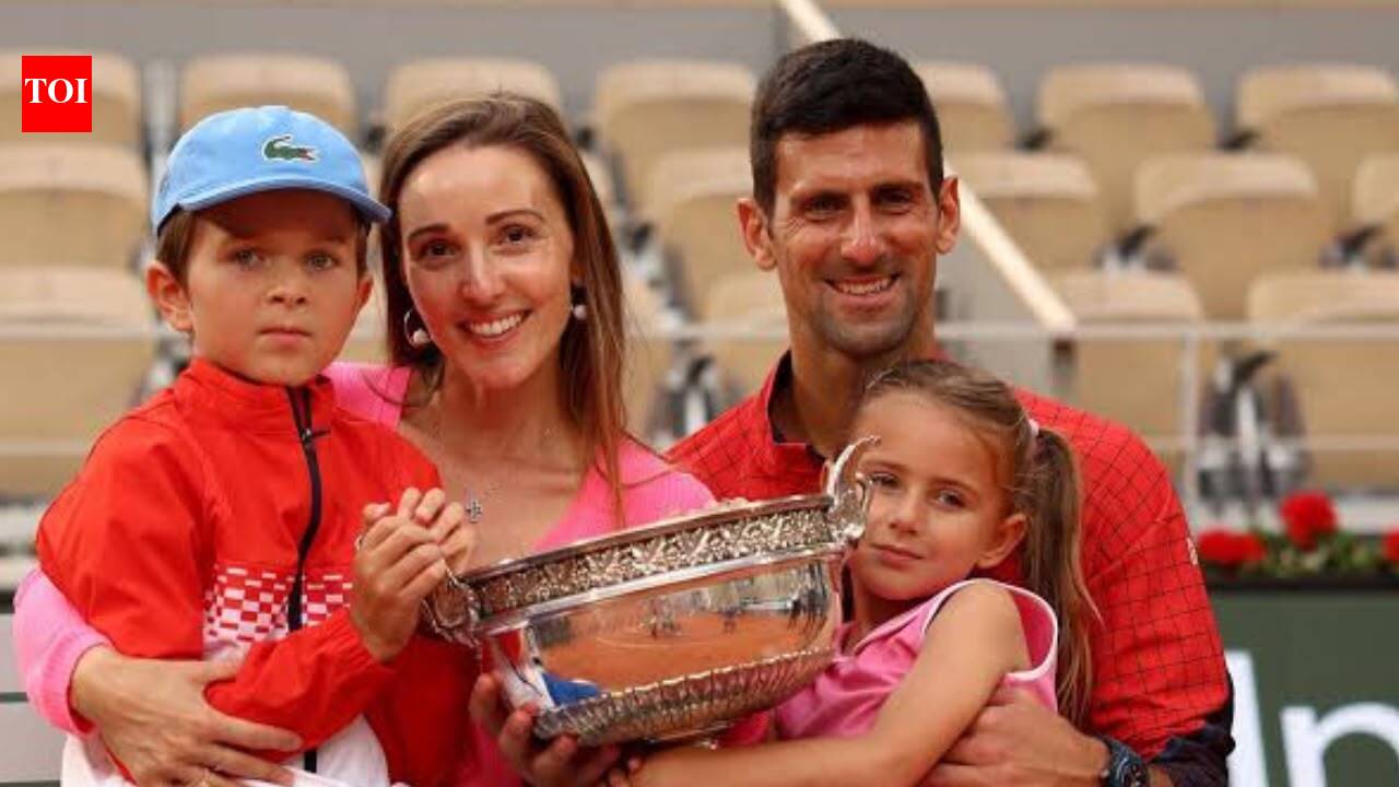 Novak Djokovic and Jelena Djokovic together