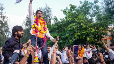 DUSU election results: BJP hails ABVP's 'splendid victory'; Congress claim vote tampering