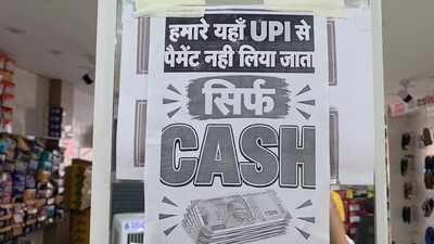 Sasaram shops put up ‘cash only’ posters
