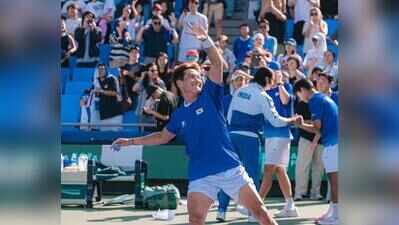 Kwon demolishes Nagal as Korea book Davis Cup Final 8 berth