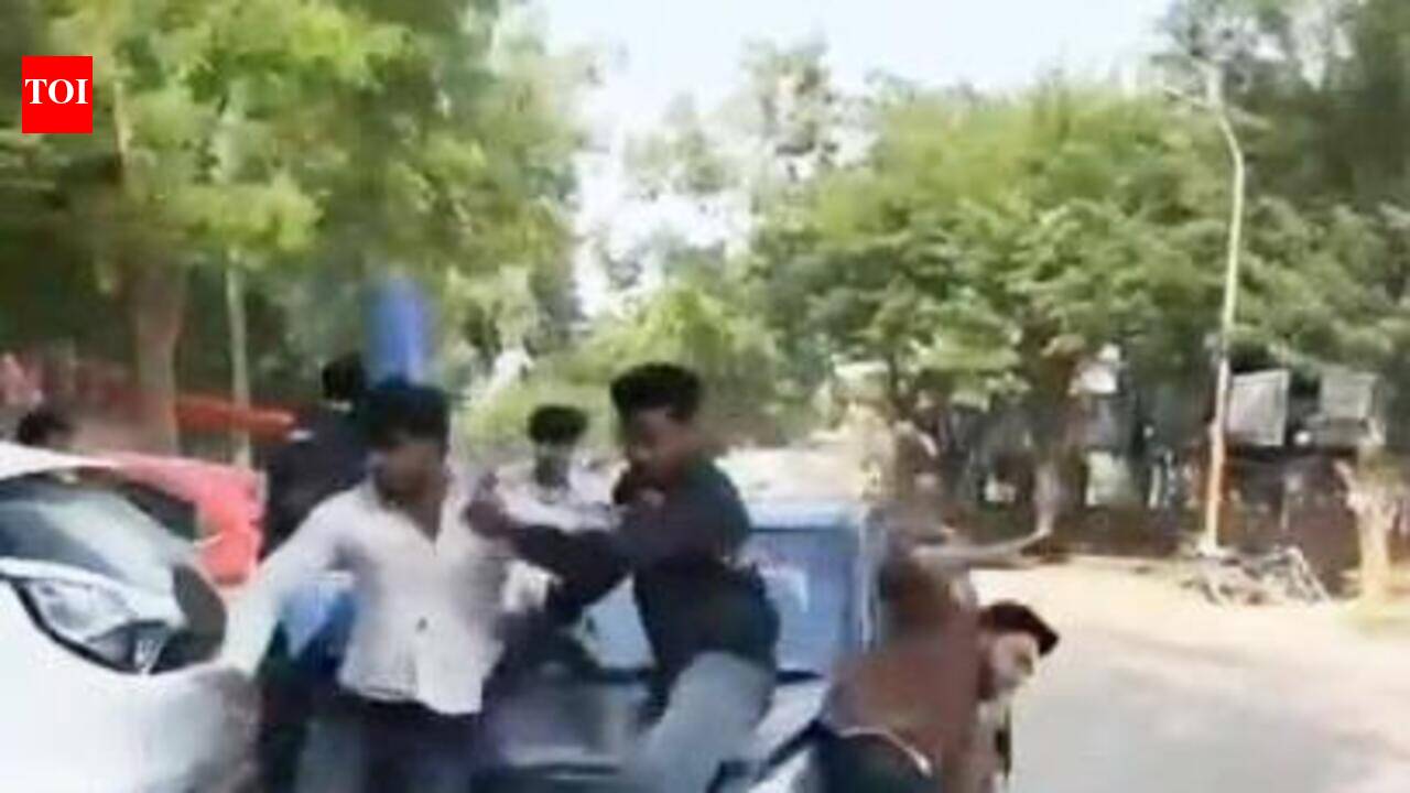 Car performing stunts hits 4 students outside Greater Noida college, driver held