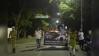 Tributes to Zubeen & calls for justice echo through Tezpur University campus