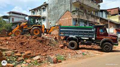 Unsafe house near Bicholim school razed after 5 years