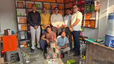 Duo held for stealing 155 traffic signal batteries from 55 points