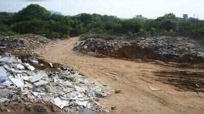 7 years on, no wall, biodiversity park edge remains open to encroachment in Gurgaon