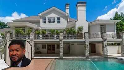 Usher first saw L.A. Reid’s Alpharetta mansion at 13 and dreamed of owning it; at 21 he paid $1.2 million, modernised the 10,823-sq-ft home and sold it for $1.5 million nearly two decades later