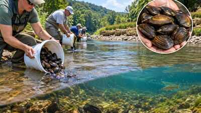 Alabama agencies released about 1,500 rare native mussels into the Paint Rock River after years of streambank repair and barrier removal, using the animals themselves to help filter and restore the river