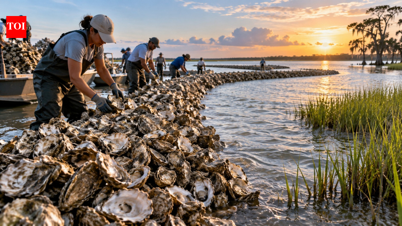 In 2019, volunteers used 200,000 pounds of discarded oyster shells to build a 400-foot reef protecting a Louisiana tribal shoreline
