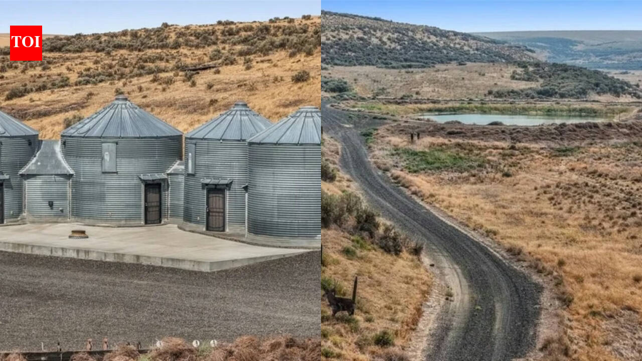 386-acre Washington ranch with converted grain silos, pond and water rights lists at $895K