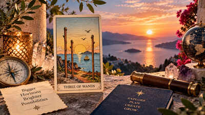 Tarot Card of the Day, September 23: Three of Wands Meets the Aquarius Moon — Is Your Future Asking You to Think Bigger?