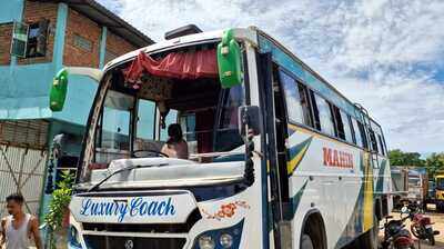6 night buses en route to Mankachar attacked with stones in Meghalaya, 4 injured