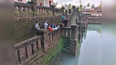 Pollution board collects Kapileshwari lake water after fish found floating