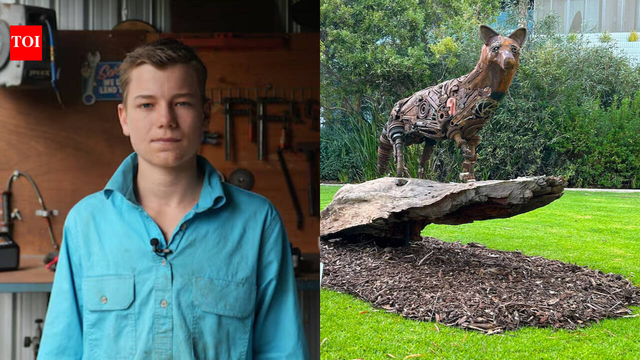 14-year-old Australian artist turns scrap tools into animal sculptures worth $8K