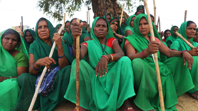 <i>‘Jab nahi maante, toh lathi toh hamari hai’</i>: Meet UP’s Green Army, a group of women who once endured violence at their own homes and now walk through villages fighting violence, addiction and child marriage