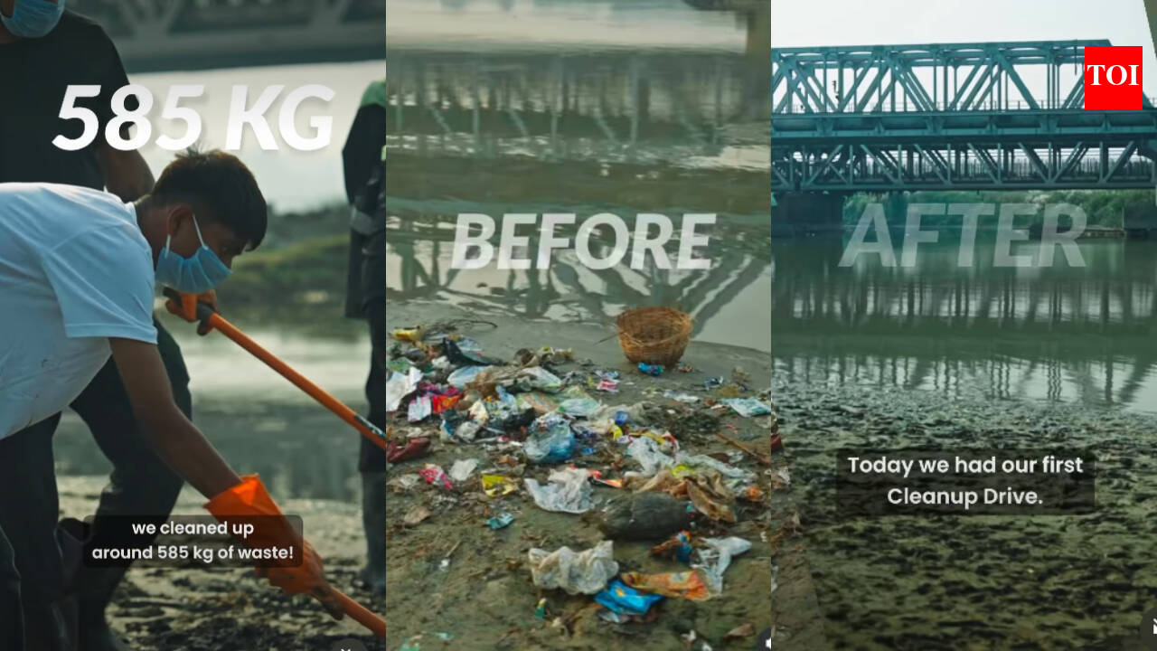 Bittu Tabahi removes 585 kg waste from Yamuna