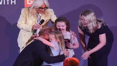 Prince Harry hugs little girl who wouldn’t let go in heartwarming moment; internet says ‘true embodiment of Diana’