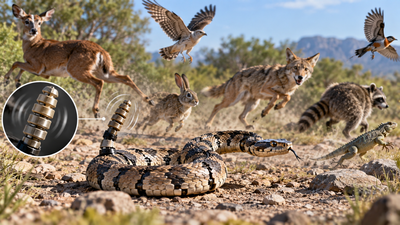 Scientists built a 3D-printed robotic rattlesnake and tested it on 38 animal species, finding its rattle triggered stronger fear responses
