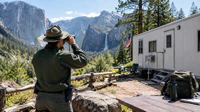 In 2023, Philadelphia lawyer Andrew Coval left legal work for $16.14-an-hour seasonal ranger work, sharing a FEMA trailer while working in Yosemite