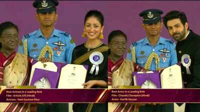 72nd National Film Awards: Kartik Aaryan, Mammootty win Best Actor honours, Yami Gautam named Best Actress, Randeep Hooda wins Best Debut Director award from President Droupadi Murmu