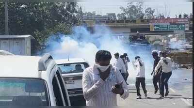 Tear gas, water cannons: Cops stop farmers from blocking GT Road for early paddy procurement