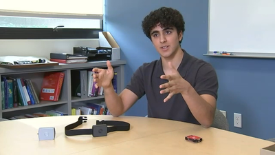 Meet Cavon Hajamiri, the 17-year-old California student who built a wearable that detects vehicles approaching from behind