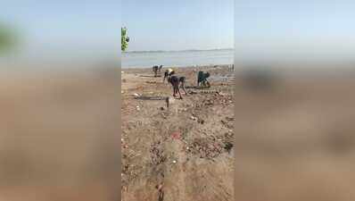 As Ganga water recedes, PMC starts cleaning ghats