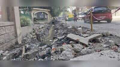 Commuters struggle as road awaits whitetopping for 6 months