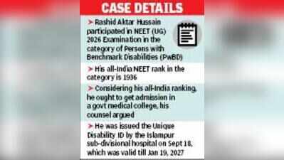 Cannot alter degree of disability in ID for MBBS admission: HC to IPGMER