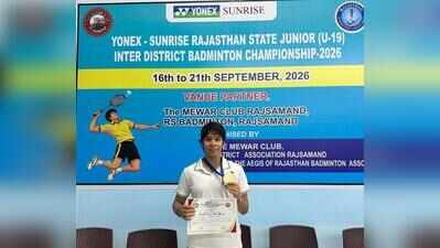 Rajasthan State Junior Badminton Championship: Jaipur shuttler Somyaa Bhatnagar stuns Anvi Rathore to clinch U-19 girls singles title