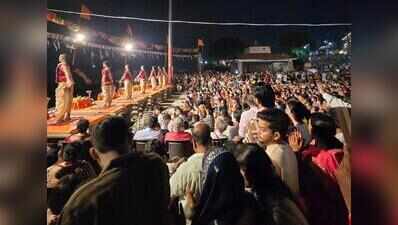 Ganga aarti picks up at Kashi ghats as Ganga recedes; city gears up for IAF show