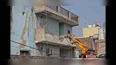 Police demolish gangster Kaushal Chaudhary’s house, clear govt land