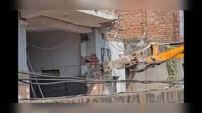 Police demolish gangster Kaushal Chaudhary’s house, clear govt land