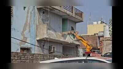 Police demolish gangster Kaushal Chaudhary’s house, clear govt land