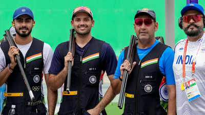 India men's skeet team clinch bronze after shoot-off win over Kazakhstan