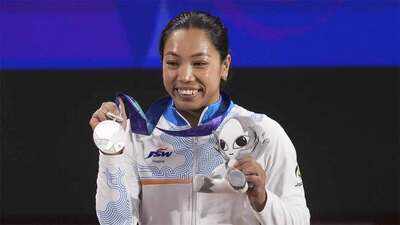 Mirabai Chanu wins maiden Asian Games medal, bags silver in 49kg category