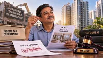 He surrendered tenancy rights for redevelopment and got 2 flats worth Rs 1.38 crore; taxman added it as income, why ITAT Mumbai gave him relief