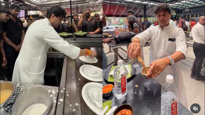 Union Minister Jyotiraditya Scindia turns dosa chef at Bengaluru’s Rameshwaram Cafe; video goes viral