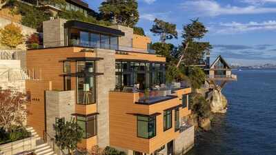 A four-bedroom waterfront home was completed in California in 2026; within months, the Belvedere property is listed for $32 million; the newly built estate comes with sweeping bay views and luxury amenities