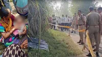 Half-burnt body of woman found in UP, toddler found crying nearby