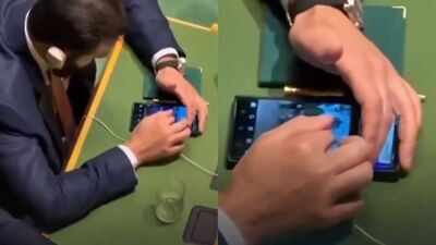  Syrian President Ahmed al-Sharaa caught scrolling Instagram Reels during Erdogan’s UN speech