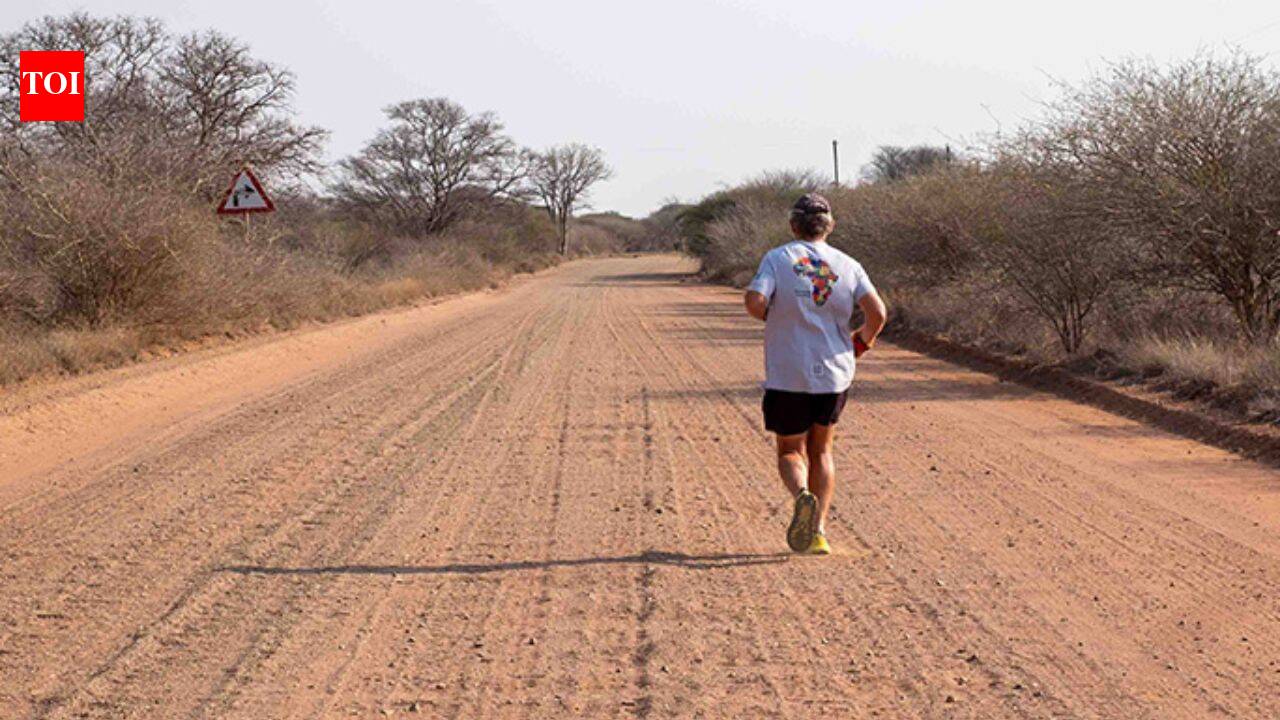 A 57-year-old man ran from Cape Town to Cairo in 301 days, surviving a kidnap attempt