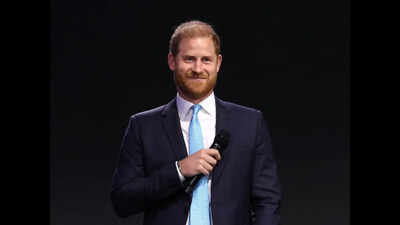 Prince Harry left speechless during AI talk as teleprompter suddenly stops working