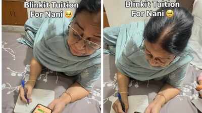 ‘Blinkit tuition for Nani’: Grandma learns to order groceries online with granddaughter’s help; internet finds it heartwarming