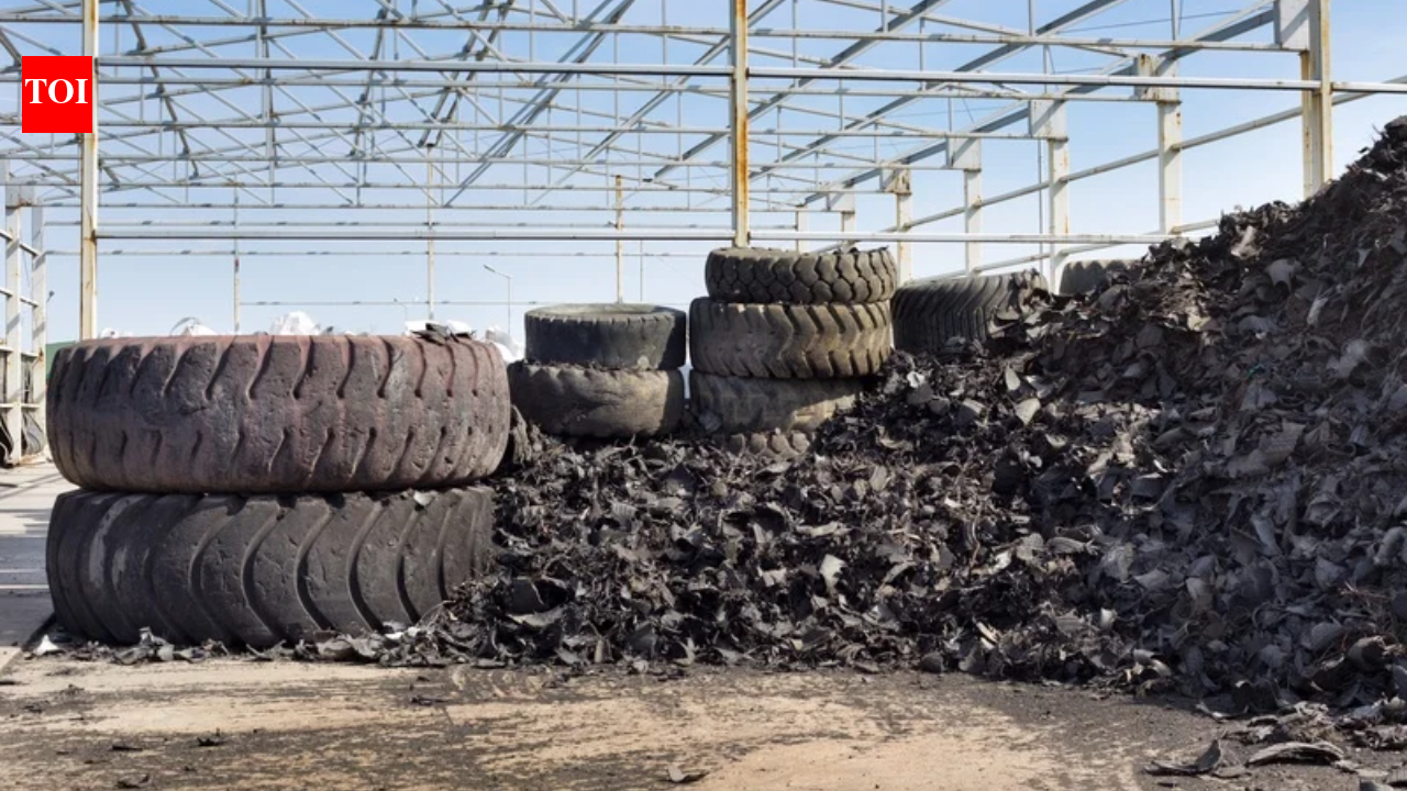In 2000, California packed 662,700 shredded waste tires beneath an I-880 on-ramp; they cut...