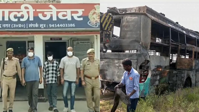 Greater Noida bus fire: Drivers deny smoking charges; vehicle had 9 challans in Delhi