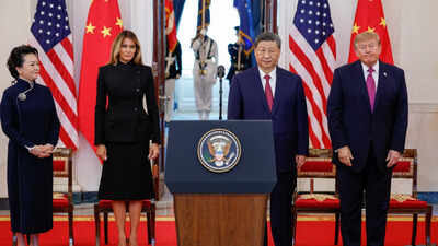 ‘US and China should coexist in peace’: Xi meets Trump at White House on second state visit
