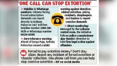 Durga Puja chanda extortion? Get in touch with us, says Kolkata Police