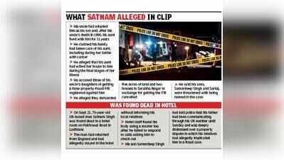 NRI blames relatives for his death in video
