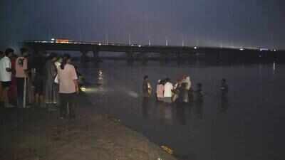 Devotees bid farewell to Bappa amid safety concerns at Satluj river